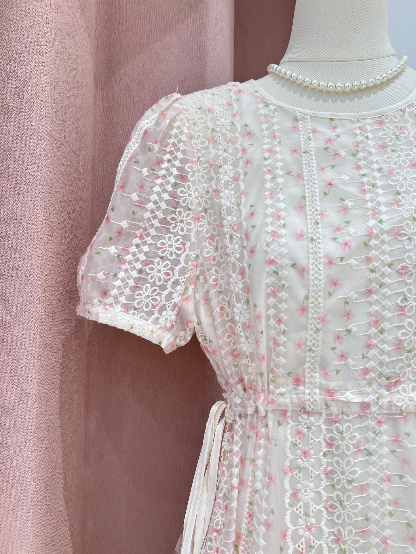 10931|日系复古小碎花连衣裙